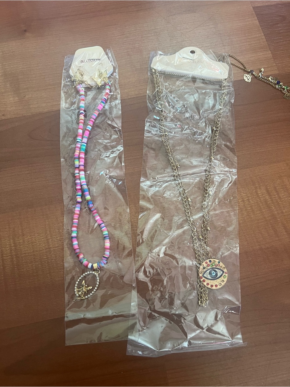 Blossom necklaces and earring